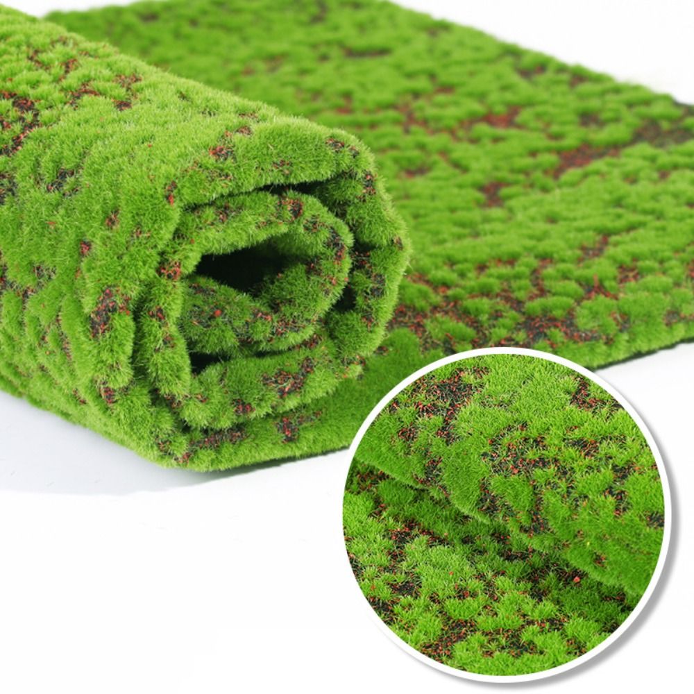Sphagnum Moss Dry - DIYフェイクモスグラスターフ耐久性のある永遠の生命シミュレーションモスシートグリーンリアルな人工モスカーペットフラワーアレンジメント