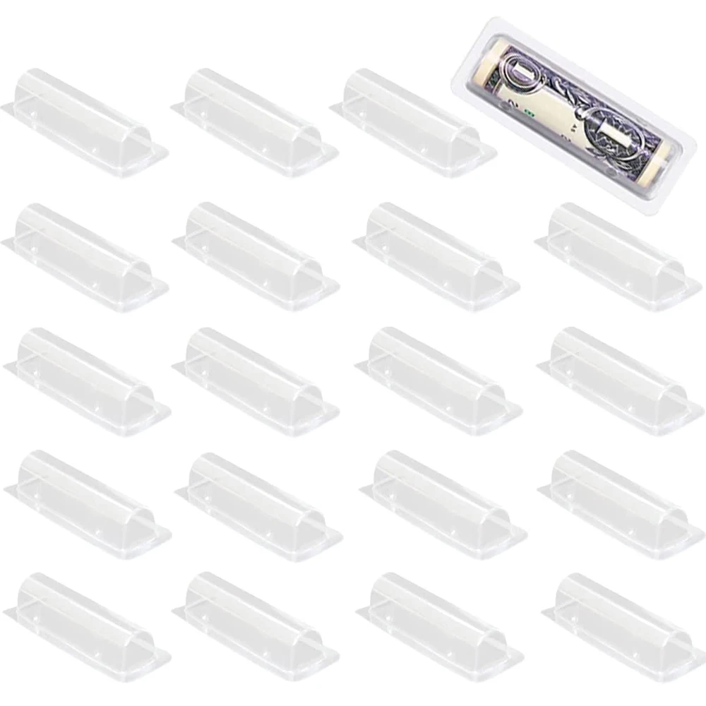 Plastic Dome Clear - 50/100 個マネーカードホルダーステッカープラスチックドームリップクリーム防水クリアキャッシュポーチ DIY ギフト卒業クリスマス