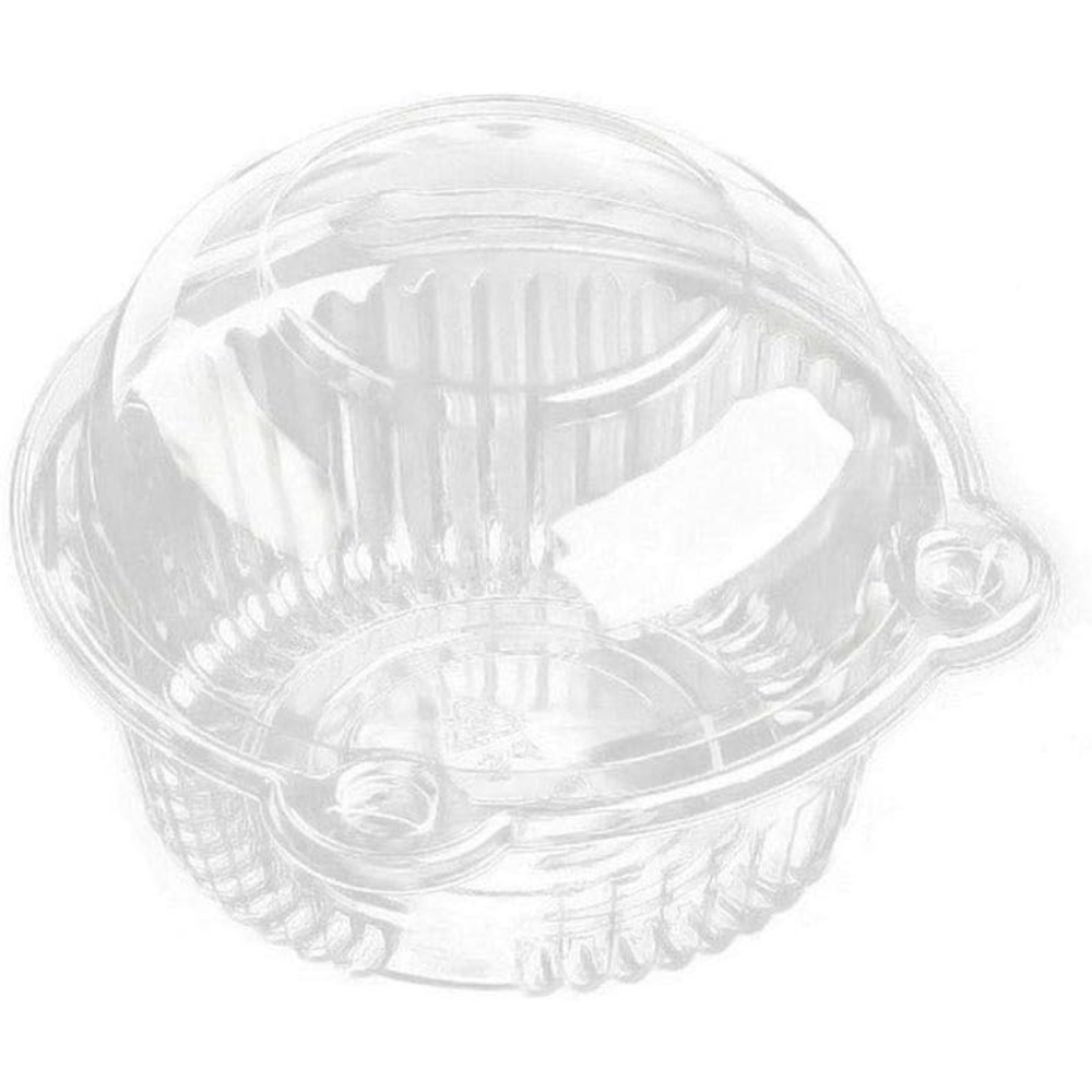 Plastic Dome Clear - カップケーキホルダー 個別包装、50個入り カップケーキ容器 使い捨て 透明プラスチック製 シングルマフィン
