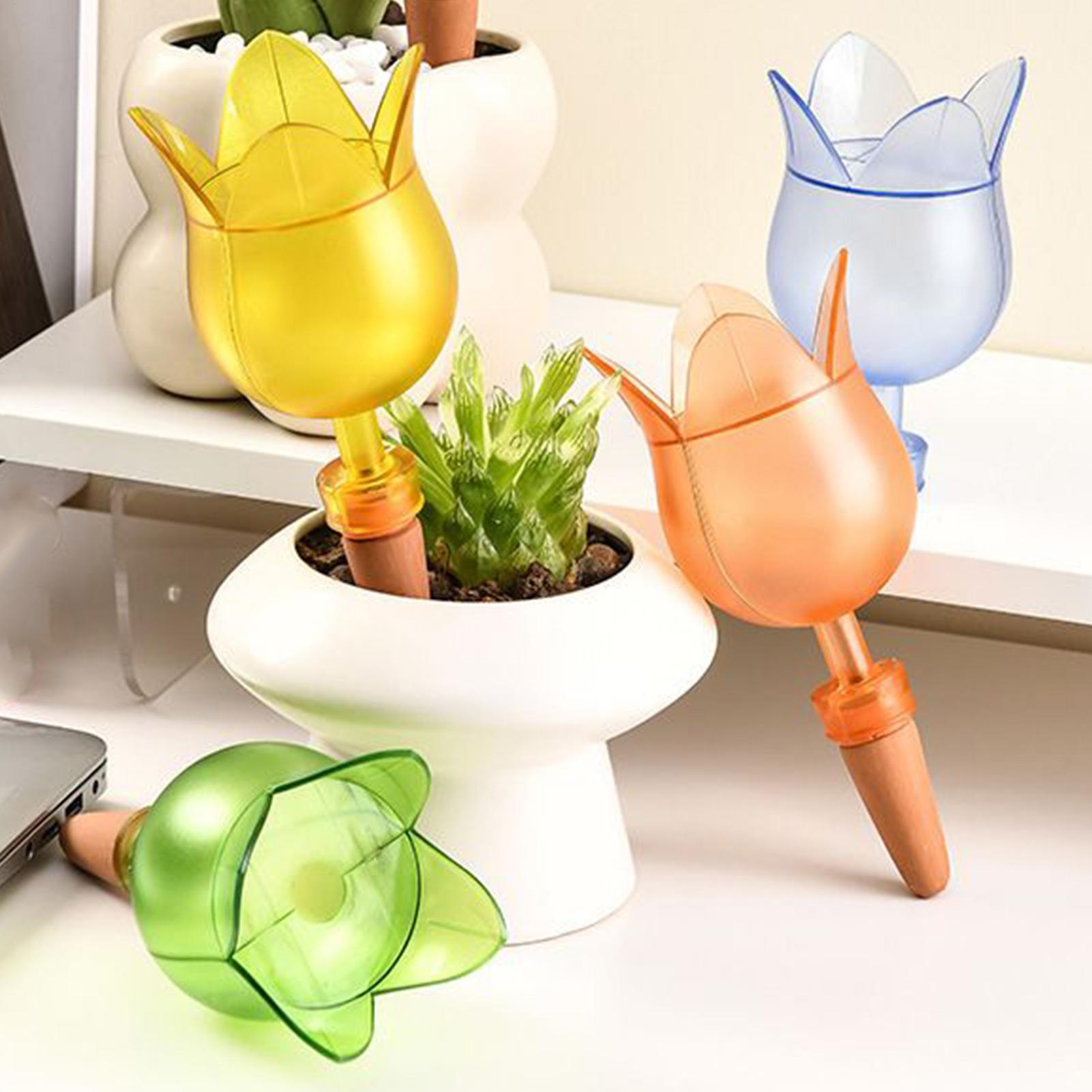 Self Watering Insert - 自動給水プランターインサート 自動花植物給水ステーク 自動点滴灌漑システム 給水装置 ガーデンツール
