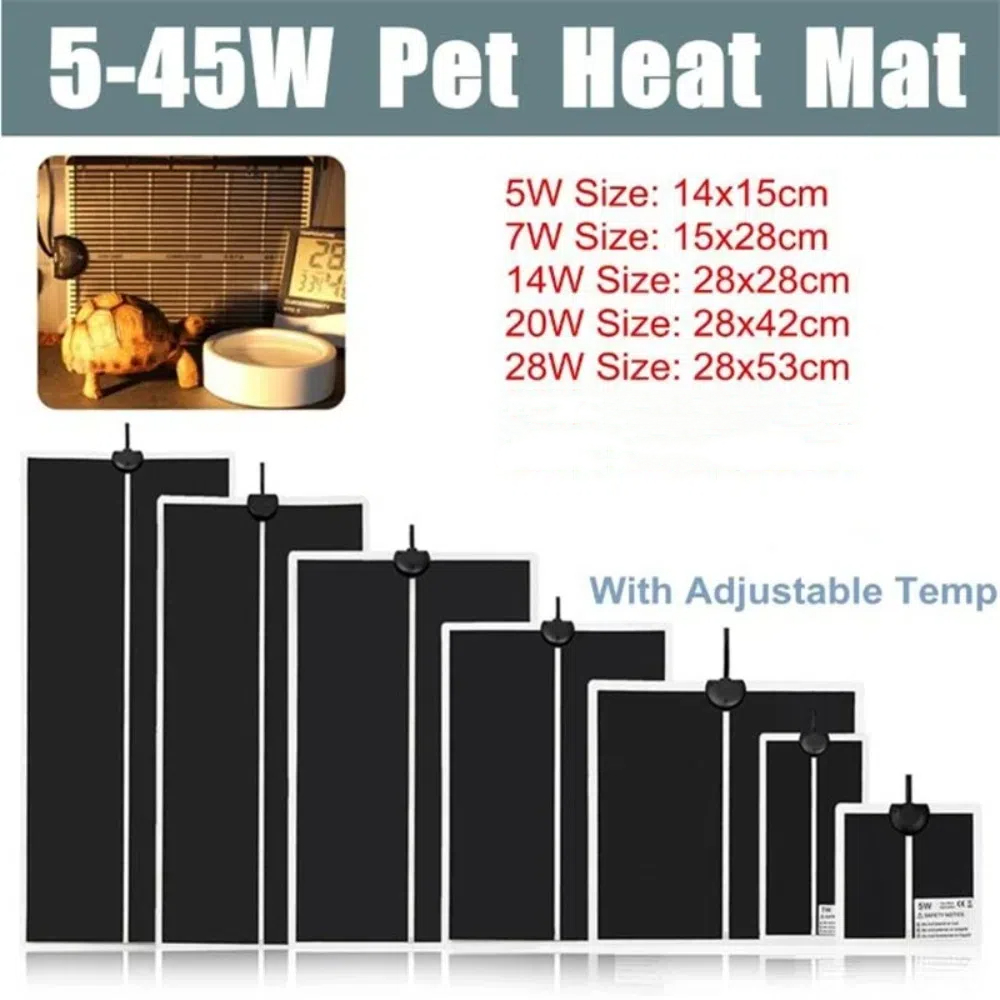 Heat Mat Seedling - 5～28W苗床ヒートマット 植物種子防寒ペット冬用ヒートマット 220V～240V 植物・花・野菜用