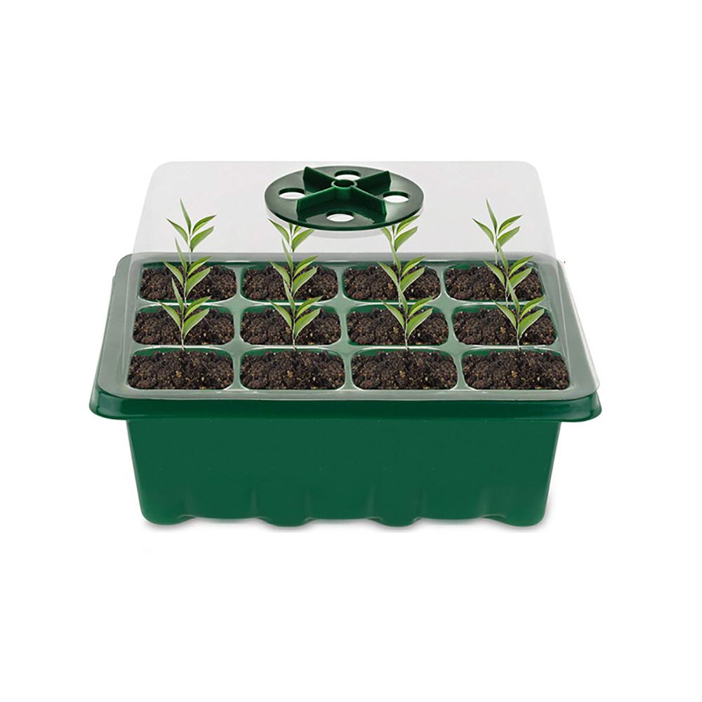 Humidity Dome Kit - 成長トレイ付きシードスターター,種のスターターキット,湿度計カバー,屋内ガーデニング,植物発芽トレイ