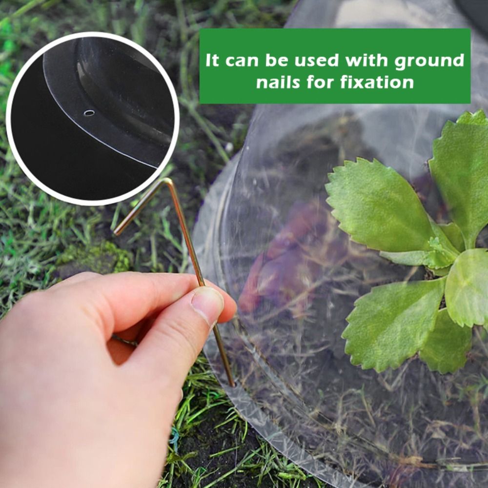 Plastic Dome Clear - 再利用可能な透明プラスチック製苗保護カバー、植物保温湿度ドーム、庭用植物クローシュ（若い苗用）