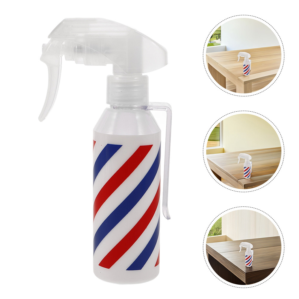 Misting Bottle Fine - 2 個サロンヘアスプレーボトル 120 ミリリットル赤青ストライプファインミストスプレー詰め替え可能な理髪店水スプレーボトルヘアスタイリングミスト