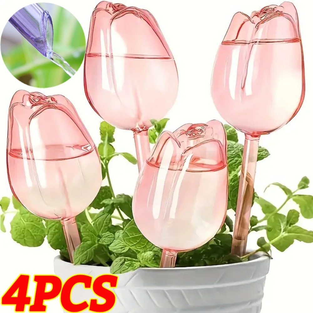 4/1 個自動点滴灌漑給水器プラスチックチューリップ植物散水 - Self Watering Insert のレビューと価格
