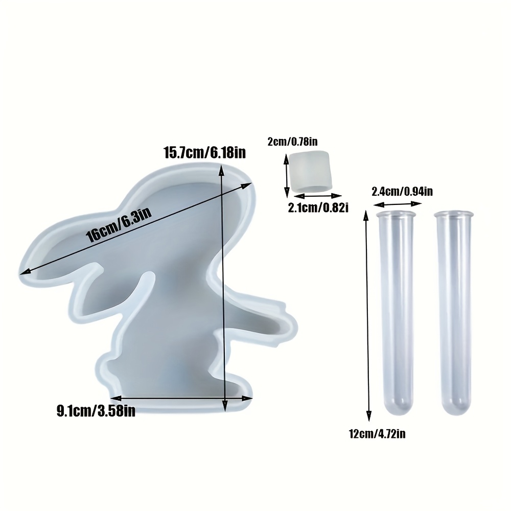 4個/セット イースターバニー シリコン製花瓶型 テストチュ - Propagation Station Vase のレビューと価格