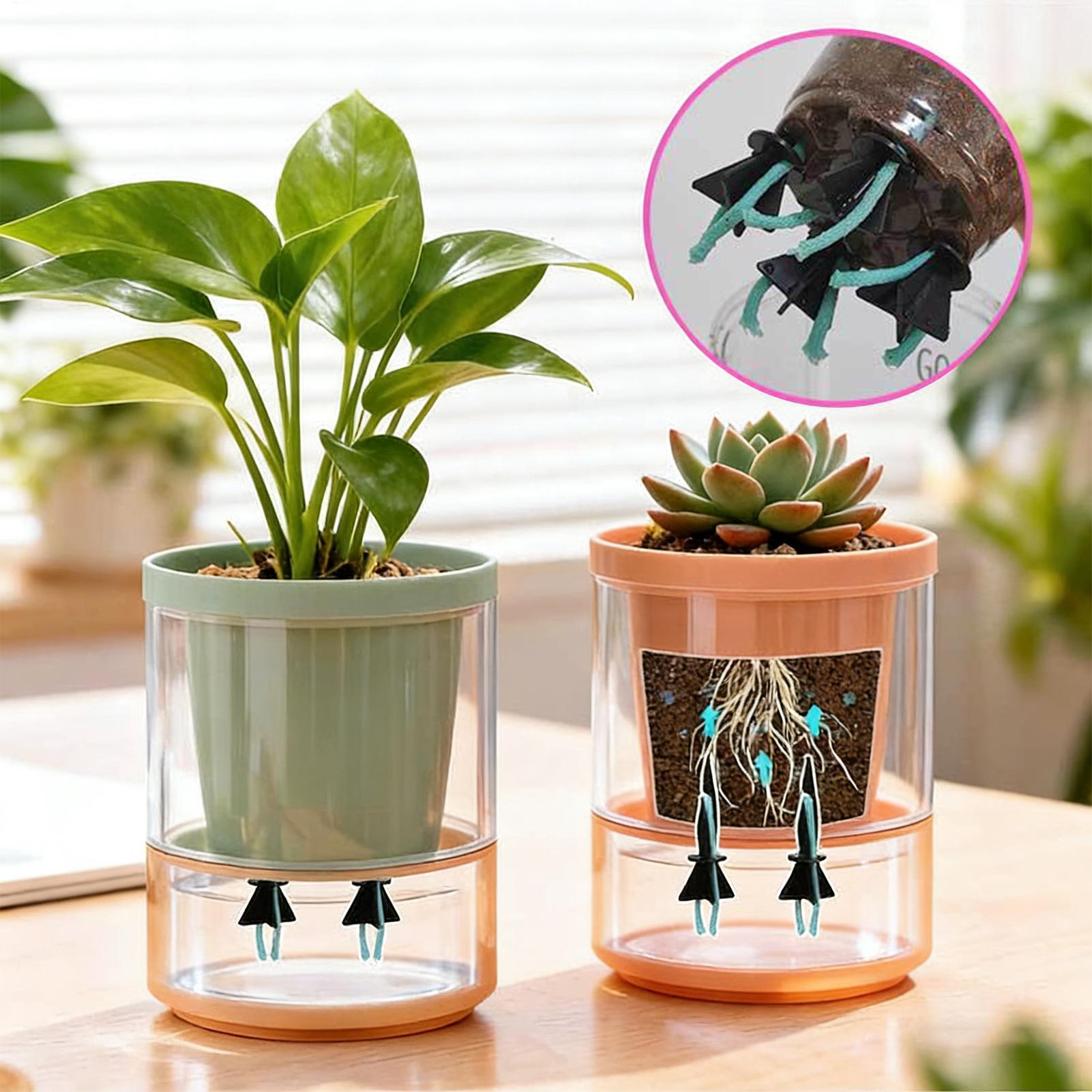 自動給水プランターインサート 4 個 自動再利用可能な園芸用 - Self Watering Insert のレビューと価格