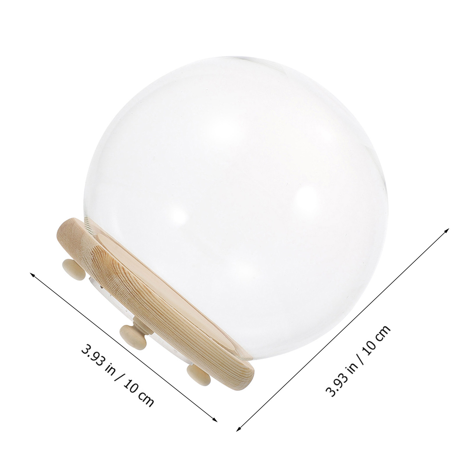透明ガラスドーム型ディスプレイカバー、不凋花、造花、家庭、店 - Plastic Dome Clear のレビューと価格