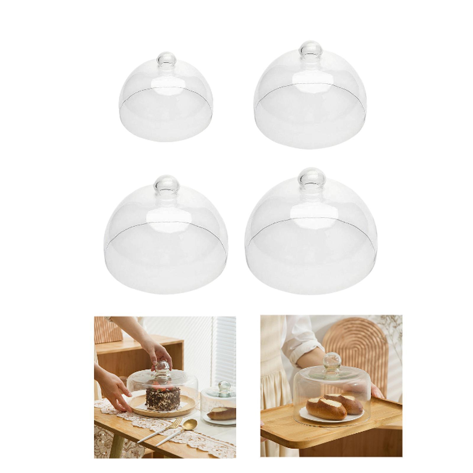 ガラス製ケーキクローシュドーム、透明ケーキプラッターカバー、 - Plastic Dome Clear のレビューと価格