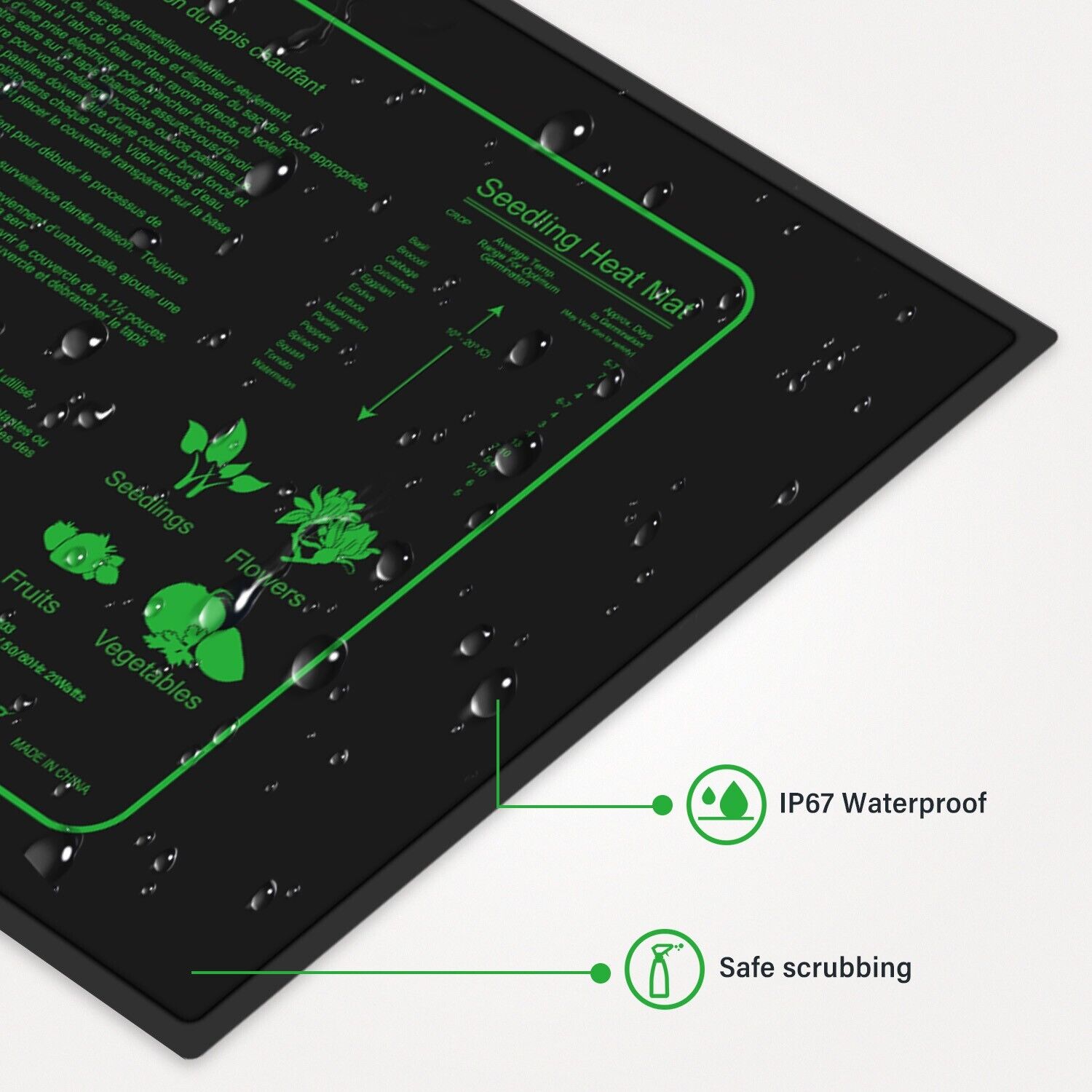LERWAY 21W 苗床用ヒートマット EUプラグ 室内温 - Heat Mat Seedling のレビューと価格