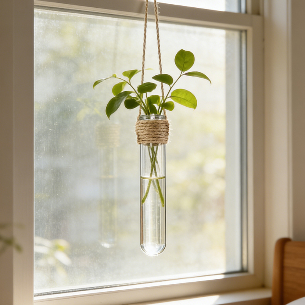 水耕栽培フラワーベース壁掛け試験管花瓶水耕栽培ホームオフィス - Propagation Station Vase のレビューと価格