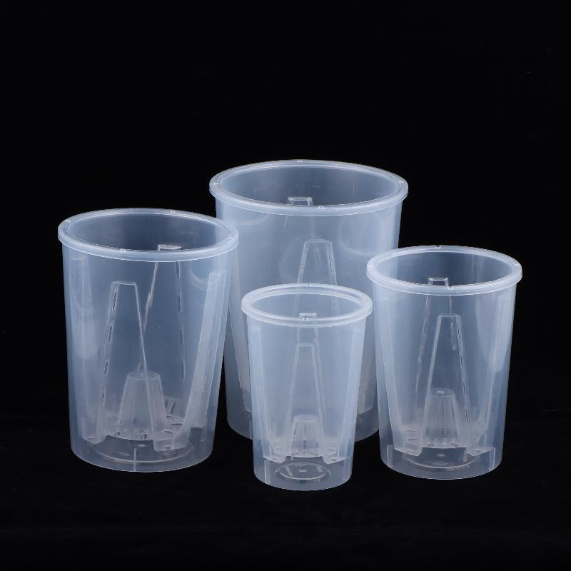 二層式自動散水植木鉢プラスチック透明プランターW穴付き蝶蘭根 - Self Watering Insert のレビューと価格
