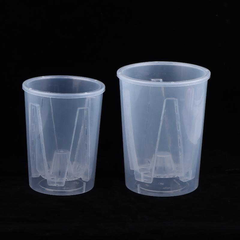 二層式自動散水植木鉢プラスチック透明プランターW穴付き蝶蘭根 - Self Watering Insert のレビューと価格