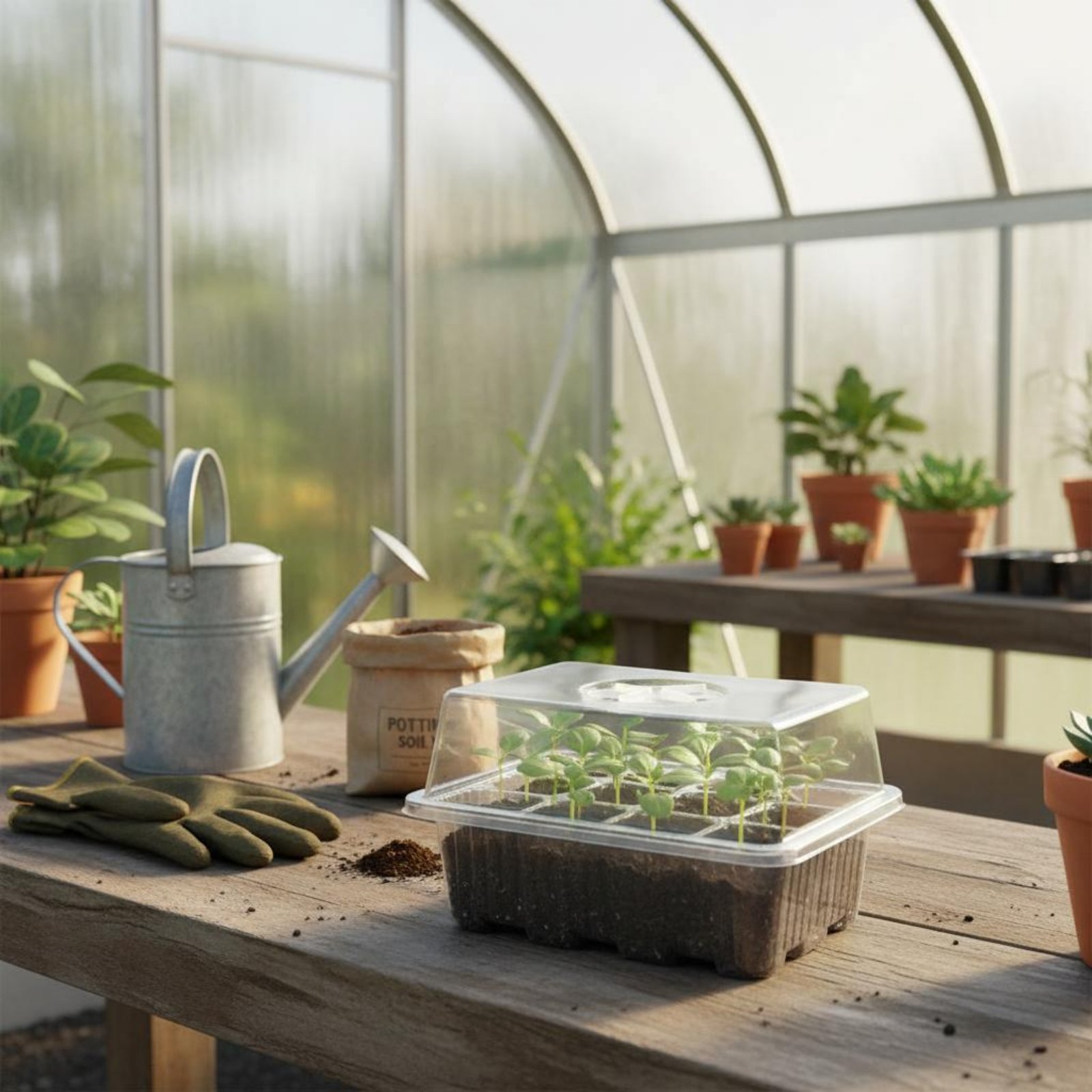 12区画発芽トレイ内蔵排水機能付き12区画発芽キット発芽トレ - Humidity Dome Kit のレビューと価格