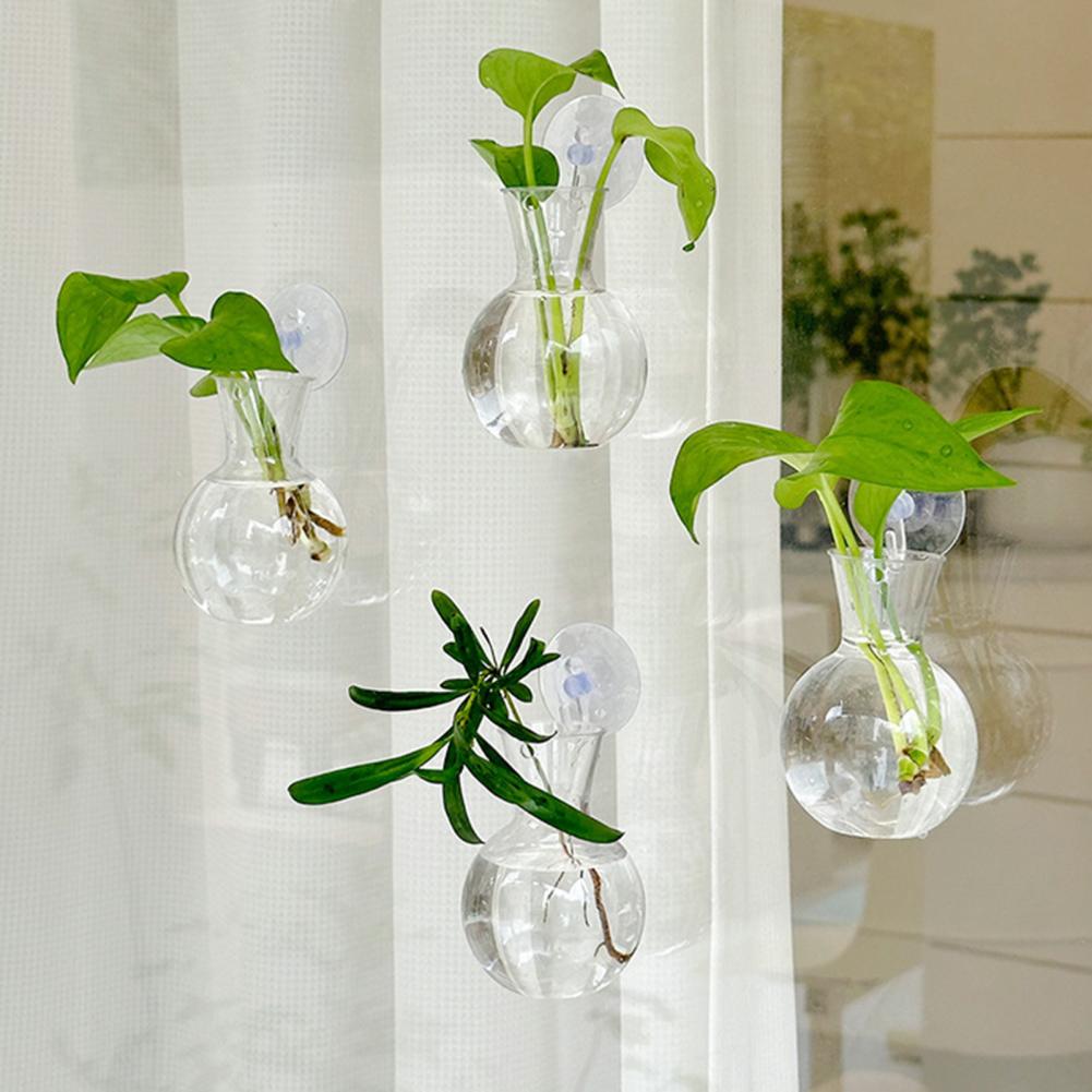 窓用プランター花瓶 窓用植物ホルダー 1/2/3/4/6/8 - Propagation Station Vase のレビューと価格