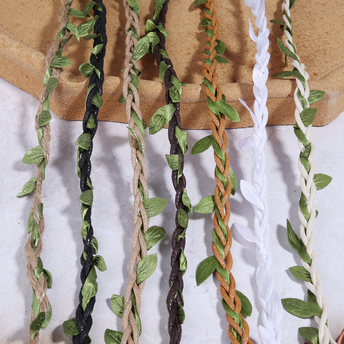 5ヤード/ロール人工つる葉織り麻ロープシミュレーション緑の葉 - Sphagnum Moss Dry のレビューと価格