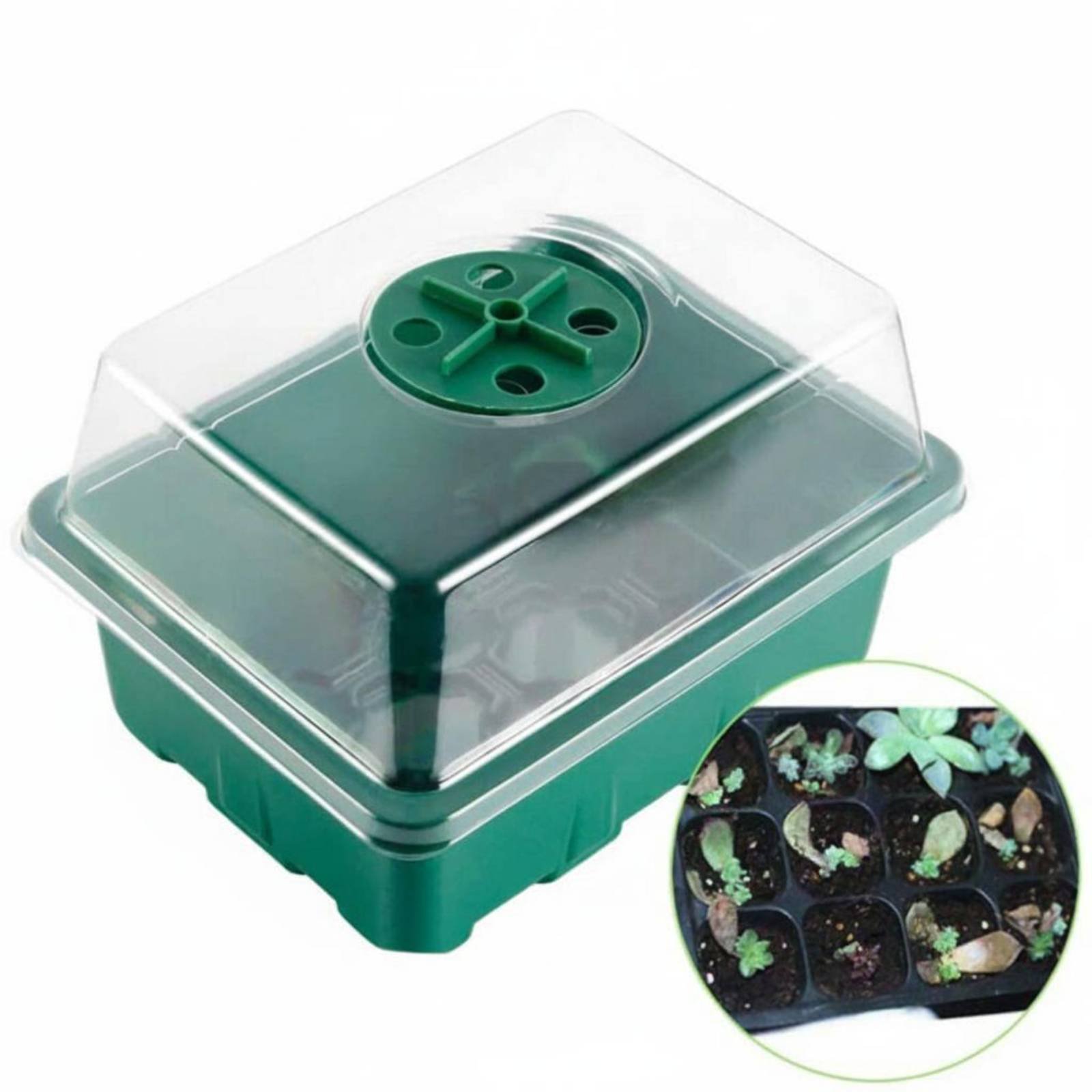 12区画発芽トレイ高透明蓋付き12区画発芽キット発芽トレイ湿 - Humidity Dome Kit のレビューと価格