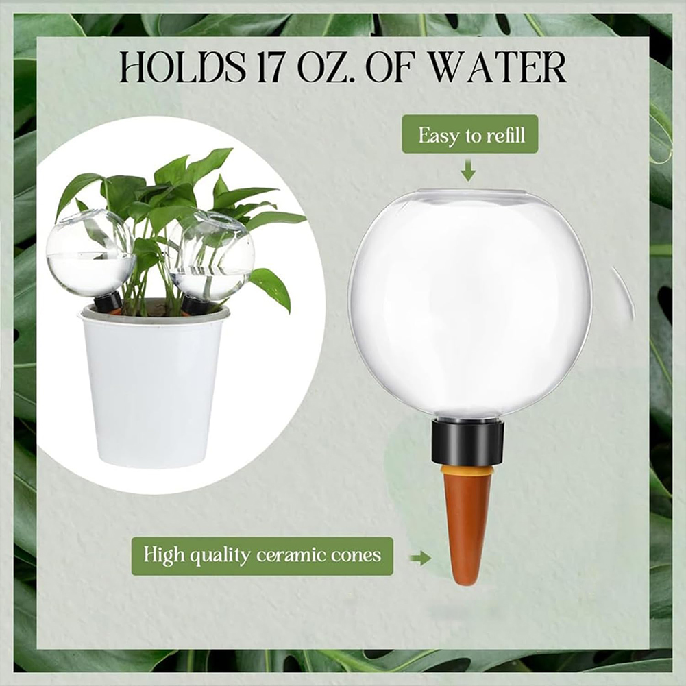 500ML自動給水グローブ点滴灌漑システム、自動給水プランタ - Self Watering Insert のレビューと価格