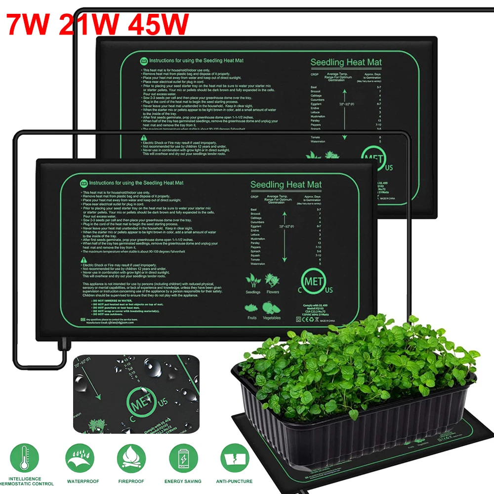10/25/50CM 苗床ヒートマット 室内植物発芽用 防水 - Heat Mat Seedling のレビューと価格