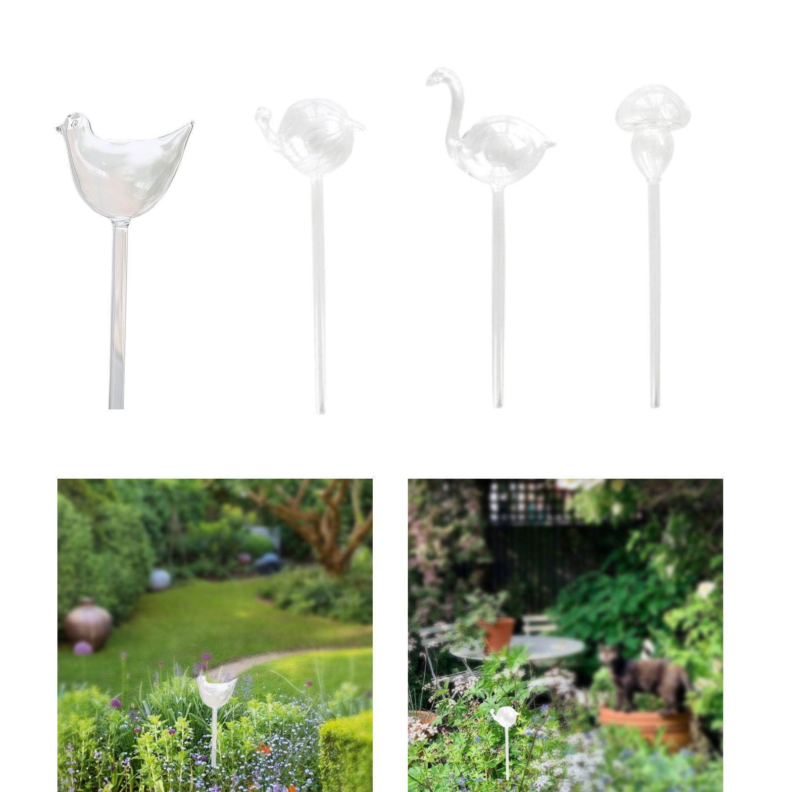 植物散水グローブ ガラス製給水器 鉢植え植物用 オフィス散水 - Self Watering Insert のレビューと価格