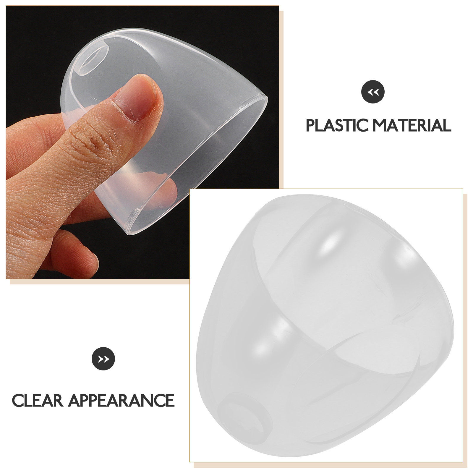 交換用プラスチック製哺乳瓶キャップ、漏れ防止ミルク哺乳瓶蓋、 - Plastic Dome Clear のレビューと価格