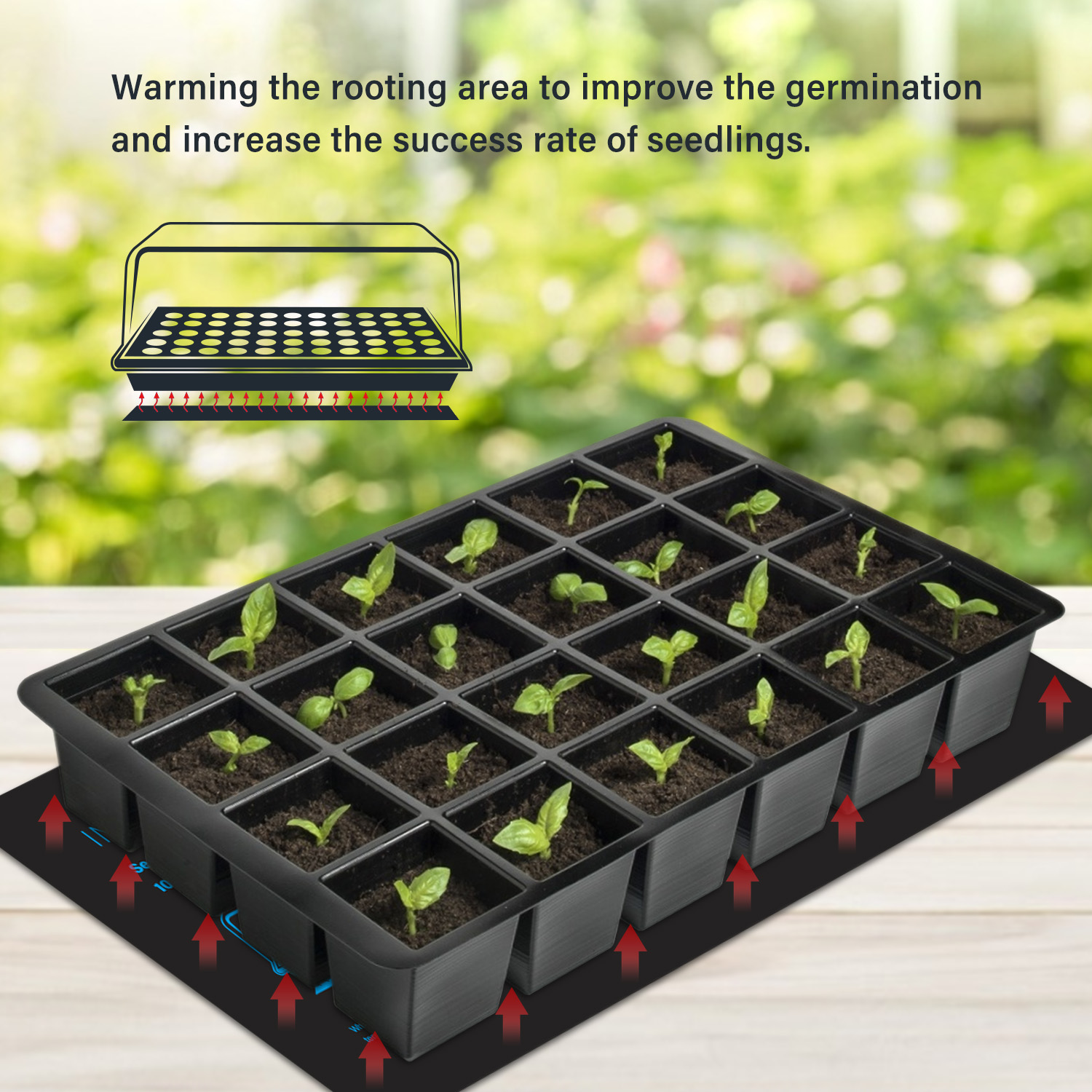 苗用防水種子マット,20.75x10cm,EU/us/uk/ - Heat Mat Seedling のレビューと価格