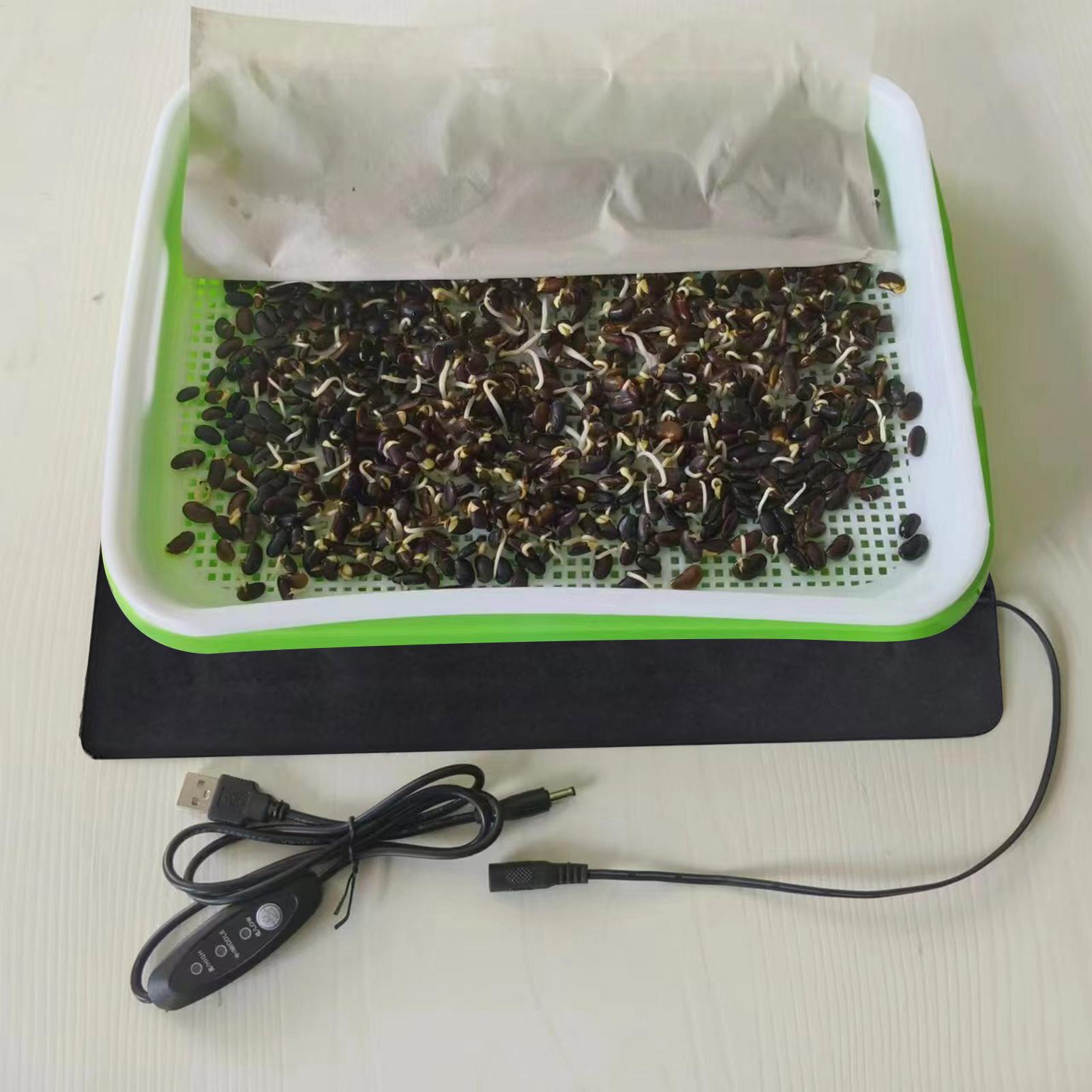 苗用ヒートマット 5V 2A 8.5W 植物種子発芽促進保温 - Heat Mat Seedling のレビューと価格